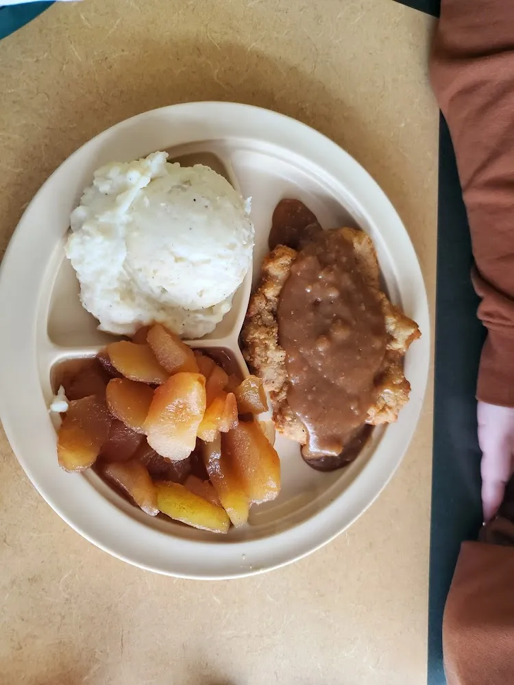 Country Fried Steak Mashed Potatoes Apples